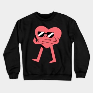 Super Cool Pink Heart Crewneck Sweatshirt